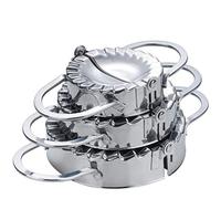 Set di Ravioli per Canederli, MKNZOME 3 Pz Manuale In Acciaio Inox Canederli Cinesi per Pasticcini Stampi per Formaggio Gyoza Stampo Empanada Stampo per Impasto per Torta Pierogi Impasto per Presse