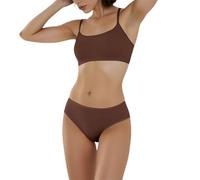 Set di reggiseni e slip da donna comodi ed eleganti da indossare tutti i giorni, perfetto da abbinare con le magliette. Uso tutto l'anno.Collezione di lingerie in due pezzi, informazioni dettagliate