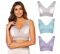 Set Di Reggiseni Pin Up Rhonda Shear 3 Pezzi In Toni Pastello, 622-357, Taglia M