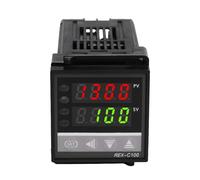 Set di regolatore di Temperatura Digitale PID termostato Controller REX-C100 con Uscita SSR-termocoppia K-relè allo Stato Solido SSR 40A