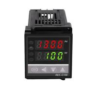 Set di regolatore regolatore termostato digitale PID REX-C100 con uscita SSR + termocoppia K + relè a stato solido SSR 40A