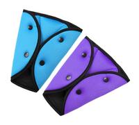 Set di regolazione per cintura di sicurezza in 2 pezzi, pieghevole e portatile, spallacci morbidi, regolabili liberamente, adatto per bambini, donne incinte, kit di sicurezza del veicolo.