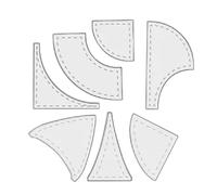 Set di regole per trapunta per runner da tavolo - 7 pezzi, modello di righello | Modello QuiltingRuler Kit | Regole | Regole per quilting bandiera da tavolo | Set d