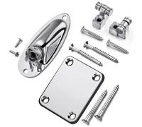 Set di Retainer per Corde Chitarra Elettrica Hardware Metallo Rolle Piastra del Collo Jack Socket Carica con Viti Montaggio Accessori Ricambio