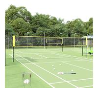 Set di rete da badminton, 600 x 155 cm, con 4 racchette e 3 palloni, set completo per giardino, parco e spiaggia, rete sportiva regolabile in altezza per pallavolo e tennis