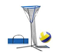 Set di Rete da pallavolo, angolazione e Altezza Regolabili, Attrezzatura for Allenamento di pallavolo, Scuola/educazione Fisica/educazione Fisica/Campeggio/attività all'aperto(Blue)