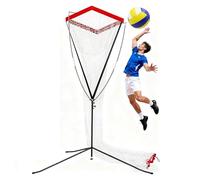 Set di Rete da pallavolo, angolazione e Altezza Regolabili, Attrezzatura for Allenamento di pallavolo, Scuola/educazione Fisica/educazione Fisica/Campeggio/attività all'aperto(Red)