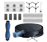 Set di ricambi compatibili per Ecovacs Deebot X8 Pro Omni/X8 Omni, 18 pezzi: 1 spazzola principale, 2 rulli, 6 sacchetti per la polvere, 4 filtri HEPA, 4 spazzole laterali, 1 strumento di pulizia
