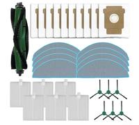 Set di ricambi per aspirapolvere Roomba 105 per Combo, spazzola laterale principale, panno mocio, filtro a sacco per la polvere, kit di ricambio per aspirapolvere e dock di svuotamento automatico (B)
