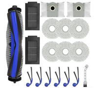 Set di ricambi per ECOVACS per DEEBOT T30C e per Omni/per Gen2 Robot Aspirapolvere, Compatibile con Modelli Omni, 4 Mops 4 Sacchetti 6 Spazzole Laterali 2 Filtri 1 Spazzola Principale