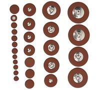 Set di ricambi per tasti in pelle per sassofono soprano, 28 pezzi di diverse dimensioni, con cuscinetti in pelle di pecora di alta qualità disponibili nelle misure da 8 mm a 37 mm,