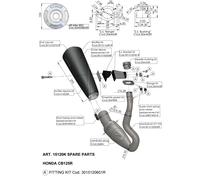 Set di ricambi per tubi scarico LeoVince Sistema scarico S1195