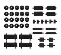 Set di ricambi tecnici, ruote tecniche, pneumatici e set di assi, kit di montaggio MOC, pneumatici per auto, compatibile con i pezzi di ricambio Technic (42 pezzi)