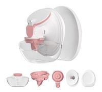 Set di ricambio completo M9 per Momcozy Upgraded Mobile Flow | Upgraded M9 con flangia da 24 mm, valvola rossa, membrana rossa, bottiglia con bordo rosso, accessorio non originale