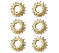 Set di ricambio per chitarra classica, 6 pezzi, accessori per accordatura in ferro con alberi esagonali per teste di macchine per ingranaggi a pioli