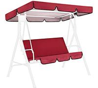 Set di ricambio per dondolo da giardino a 3 posti, baldacchino e cuscino da giardino, baldacchino impermeabile per un comodo relax