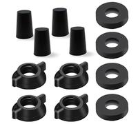 Set di ricambio per elementi del sistema di filtraggio dell'acqua Berkey® - 4 dadi, 4 rondelle e 4 tappi per il filtro dell'acqua, compatibile con sistema di filtraggio dell'acqua a gravità Berkey® e
