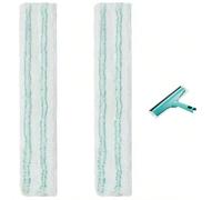 Set di ricambio per pulizia di finestre con panno in microfibra compatibile con Leifheit, accessorio per mocio asciutto e bagnato Striscia 2 pezzi,Strisce 3 pezzi,Strisce 4 pezziPoliestere