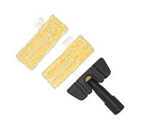 Set di ricambio per utensili per la pulizia portatile Ugello manuale pieghevole flessibile con panno in microfibra per parti di ricambio per pulitori a vapore per spazi ristretti