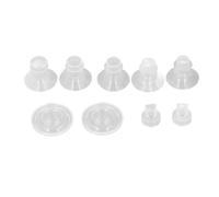 Set di ricambio per valvole a becco d’anatra con flangia e diaframma in silicone, adatto alla pompa per seno indossabile; comprende 5 coperture per flangia, 2 valvole a becco