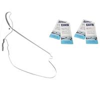 Set di ricambio Swiss Eye Raptor - vetro di ricambio arancione, nero, trasparente/bianco, adattatore clip + 4 salviette anti-appannamento e adesivi portafortuna (vetro intercambiabile trasparente)
