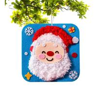 Set di ricami natalizi fai da te, kit di cucito per bambini, simpatici progetti di cucito con animali, artigianato semplice con istruzioni in inglese, per ragazze, bambini, bambini, principianti, età