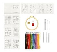 Set di ricami Pacchetto di cucito con gli adulti, artigianato creativo con istruzioni | Attrezzatura per artigianato globale per progetti decorativi, ispirazione set di apprendimento per hobby - Craft