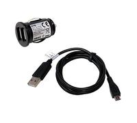 Set di ricarica compatibile con Nokia new 105 Dual SIM, Cavo USB, Caricatore da Auto Doppio USB, micro USB, 2100mA 2.1A