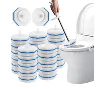 Set Di Ricarica Della Pulizia Gabinetto WC Cleaner-30 Part, Profondità E Servizi Igienici E Pulizia Bagno | Teste Di Spazzole Igieniche, Teste Della Bacchetta Riempiono Le Spugne Test