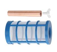 Set di ricarica per anodi di rame, ionizzatore d'acqua galleggiante con elettrodo di rame, con filtro a cestello e vite ad aletta, riduce il cloro e le irritazioni della pelle per acqua dolce e salata