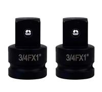 Set di Riduttori per Bussole a Impatto, 2 Pezzi in Acciaio al Cromo-molibdeno, Adattatori di Conversione per Bussole e Avvitatori a Impatto(3/4FX1)