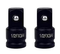 Set di Riduttori per Bussole a Impatto, 2 Pezzi in Acciaio al Cromo-molibdeno, Adattatori di Conversione per Bussole e Avvitatori a Impatto(1/2FX3/4)