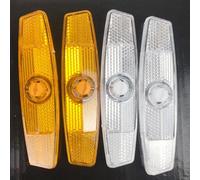 Set di riflettori per bicicletta, 8 pezzi, riflettori per raggi per una migliore sicurezza stradale (giallo)