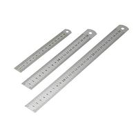 Set di Righelli Birsppy in Acciaio Inossidabile, 3 Righelli in Metallo da 30 cm, 20 cm e 15 cm