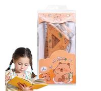 Set Di Righelli Capybara, 4 Pezzi Di Goniometro Capybara, Set Di Righelli Triangolari, Set Di Strumenti Di Misurazione Per Studenti Di Matematica E Geometria Per La Scuola E La Casa