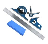 Set di righelli combinati da 300 mm con scala chiara e facile da leggere per misurazioni precise e misurazioni tecniche di regolazione degli angoli complessi