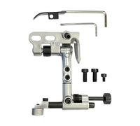 Set di righelli con guida per bordi sospesi, con viti di montaggio, guida regolabile per macchina da cucire, per macchine industriali, 9,94 x 4,13 pollici