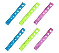 Set di Righelli Flessibili, 20 cm Righelli Trasparente Diritto, Righello Pieghevole In Plastica, Righelli Colorati, Righelli Flessibili Colorati, Pieghevole, 6pcs