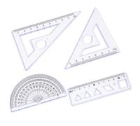 Set di Righelli Flessibili in Plastica, Set 4 righelli morbidi - Campione | Set di pezzi, Righelli Durevoli Scuola, Disegno tecnico preciso, Per Disegnatori Tecnici