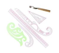 Set di righelli for la classificazione dei modelli curve francesi, set strumenti for il disegno, cucito e l'artigianato, for sartoria, fai da te, abbigliamento(Style 2)