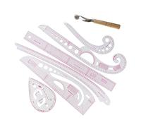 Set di righelli for la classificazione dei modelli curve francesi, set strumenti for il disegno, cucito e l'artigianato, for sartoria, fai da te, abbigliamento(Style 3)