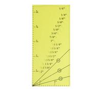 Set di righelli guida per cuciture righello guida cucitura righello indennità di cucitura Calibri perforati per orli dritti Strumento di misurazione cucito