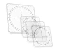 Set di Righelli Multifunzione in PVC per Geometria e Disegno Tecnico | Strumento per Matematica e Funzioni, Finitura Precisa, Uso in Ingegneria e Architettura, Non Sbiadisce