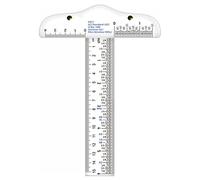 Set di righelli quadrati - Plastica chiara T Square Ruler | Clear Acrilic Ruler Crafting, T-Rulers Drawing Hand, 6 pollici T Ruler, T REGALE PER L'ASSEGLIO DI DRADA LAVOUT IN FUNZIONE ART ART EDIFICA