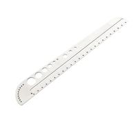 Set di righello in acciaio inox ad alte prestazioni con compasso e goniometro, versatile strumento di costruzione per la progettazione grafica e l'uso scolastico