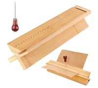 Set di Rilegatura in Legno con Punzoni - Strumenti Precisi per Quaderni DIY, Agende, Riviste e Brochure, Kit Portatile per Carta, Tessuto, Pelle e Artigianato, Facile da Usare a Casa o in Laboratorio