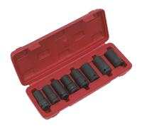 Set Di Rimozione Dadi Di Ruota Bloccanti Sealey 8 Pezzi 1/2" Sq Drive SX202