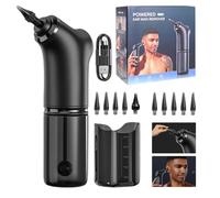 Set di rimozione della cere auricolare elettrico, detergente per le orecchie elettriche ricaricabile set cera | 4 Impostazioni a pressione, pulizia puntata d'acqua adulti e bambini