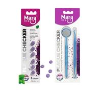 Set di rimozione della placca con compresse per la macchiatura dei denti, dentifricio per la macchiatura, strumento dentale - agente della placca per sorrisi naturali e bianchi Plaque Checker Set