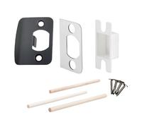 Set di rinforzi per serratura della porta standard, set di piastre da sciopero eleganti lucidate, facile installazione per la riparazione del blocco di sicurezza a casa